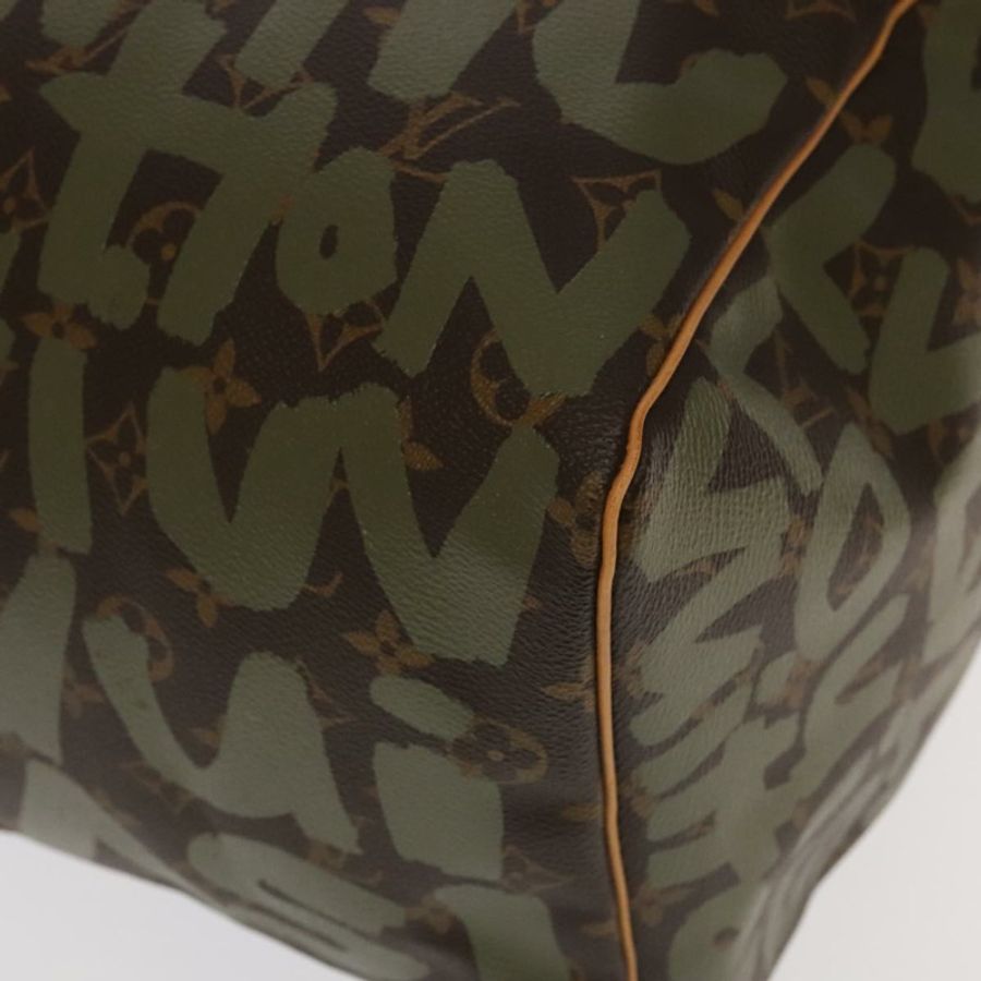 【日本直送】路易威登 Monogram Graffiti Keepall 50 波士頓包 卡其色 M92196 正品 90286SAV-16