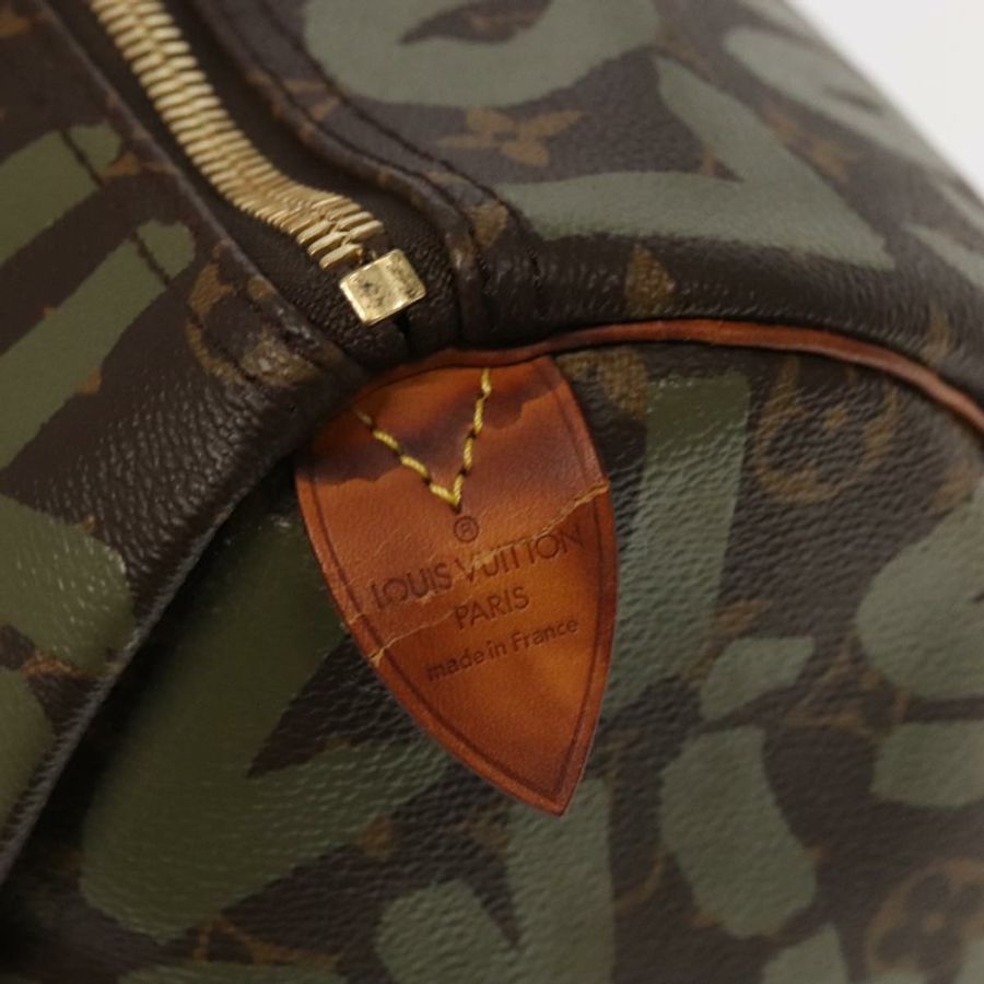 【日本直送】路易威登 Monogram Graffiti Keepall 50 波士頓包 卡其色 M92196 正品 90286SAV-19