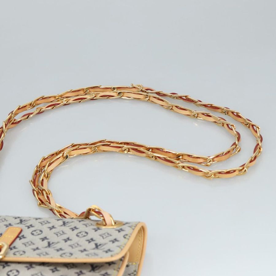 【日本直送】路易威登 Monogram Mini Camille 鏈條肩背包 藍色 M92002 正品 98527SAV-7