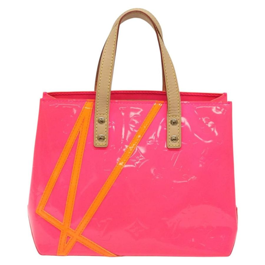 【日本直送】路易威登 Monogram Vernis Fluo Reade PM 手提包 紅色 M91903 正品 yk17584SAV-12