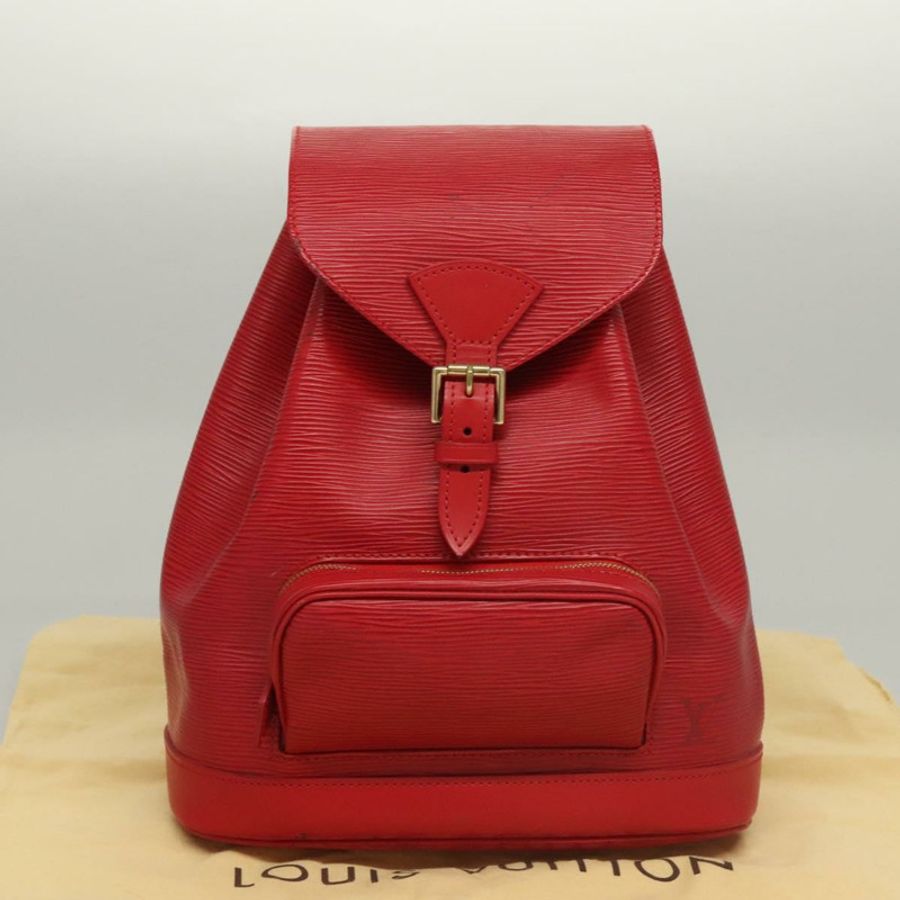 【日本直送】路易威登 Epi Montsouris 中型背包摩納哥 700 號紅色 LV 正品 BD973SAV-11