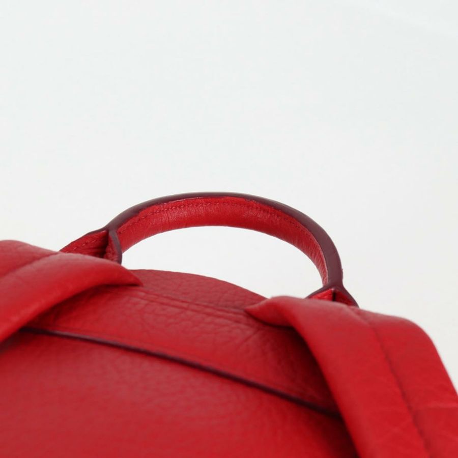 【日本直送】MCM Logoogram Vicetos 鉚釘雙肩包 皮革 紅色 金色 正品 126799V-7