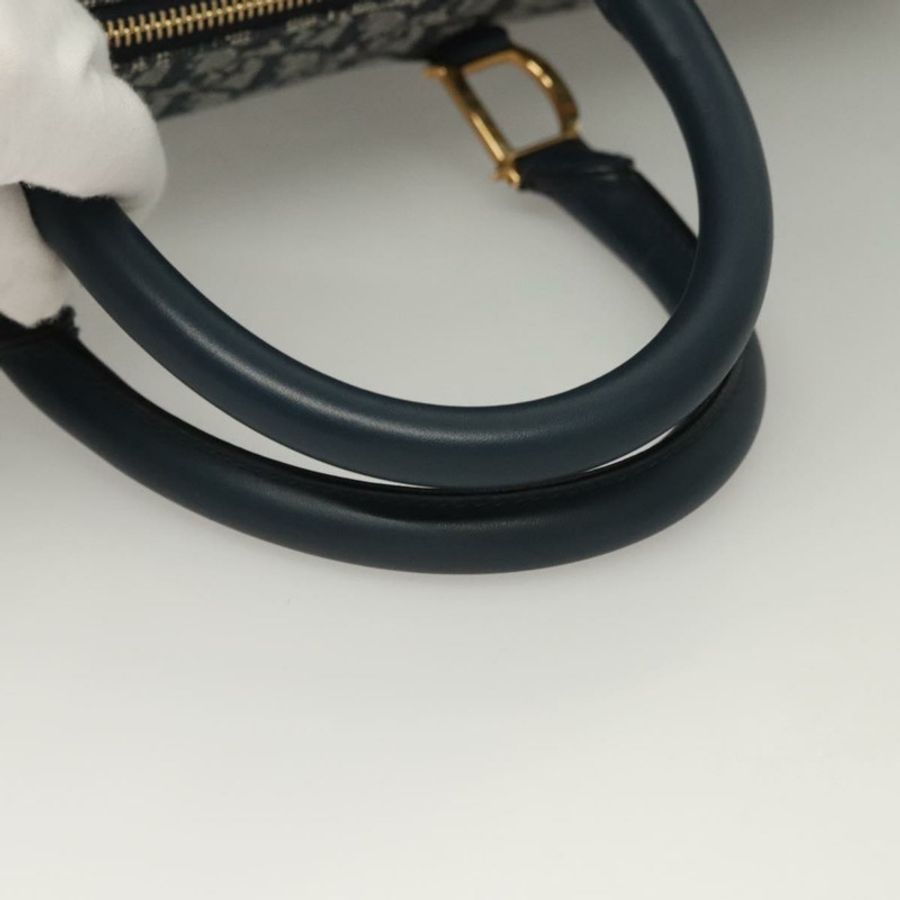 【日本直送】Christian Dior Trotter帆布波士頓包 2way Navy Gold Auth BD2104SAV-6