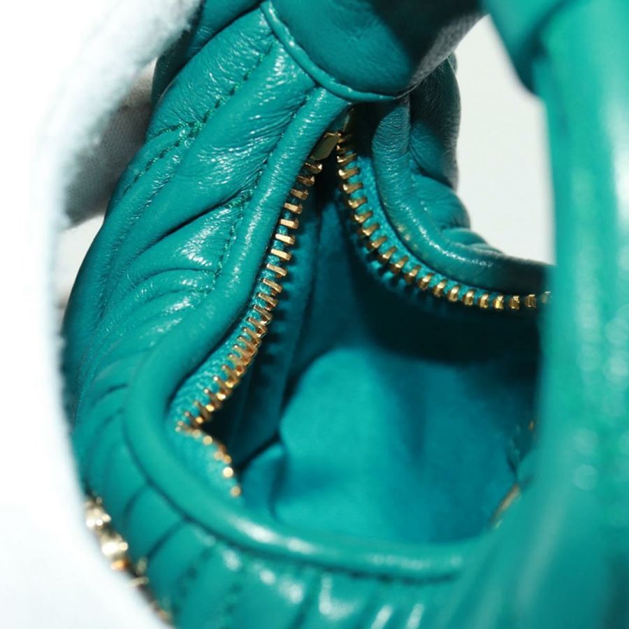 【日本直送】Miu Miu Matelasse Micro Hobo 單肩包,皮革材質,綠色/金色,正品,貨號 168972SM-20