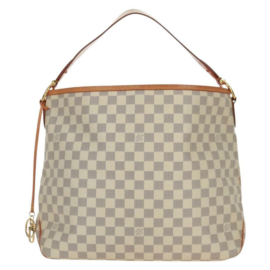 【日本直送】路易威登 Damier Azur Delightful MM 肩包 N41448 LV Auth 171015V-12