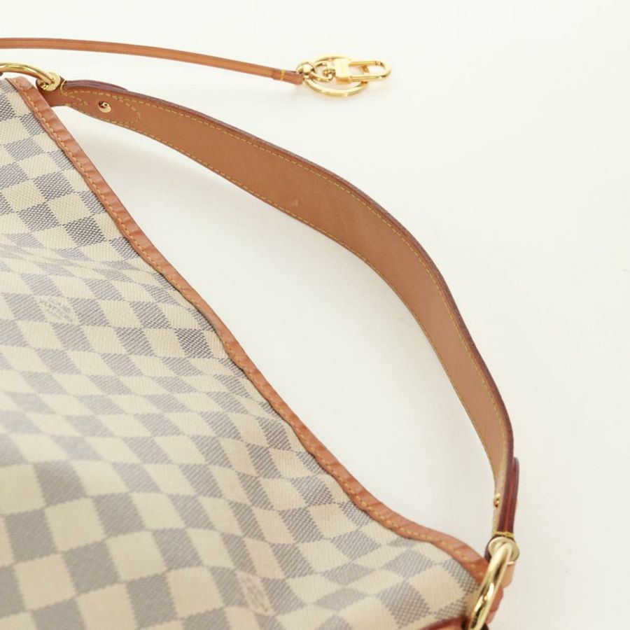 【日本直送】路易威登 Damier Azur Delightful MM 肩包 N41448 LV Auth 171963V-13
