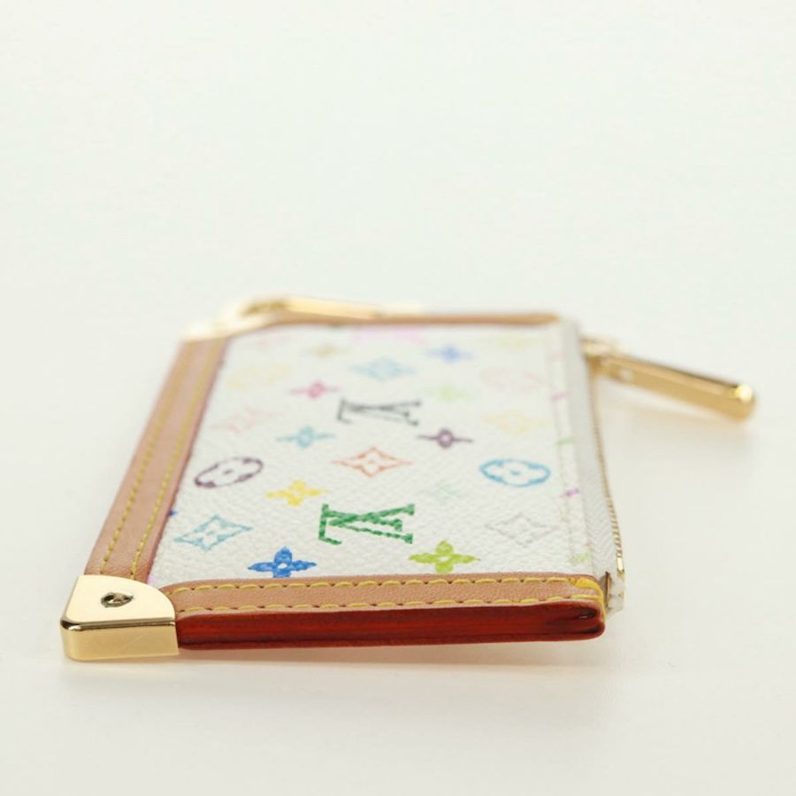 【日本直送】路易威登 (LOUIS VUITTON) 多色 Pochette Cles 零錢包 白色 M92655 LV 正品 171850V-3