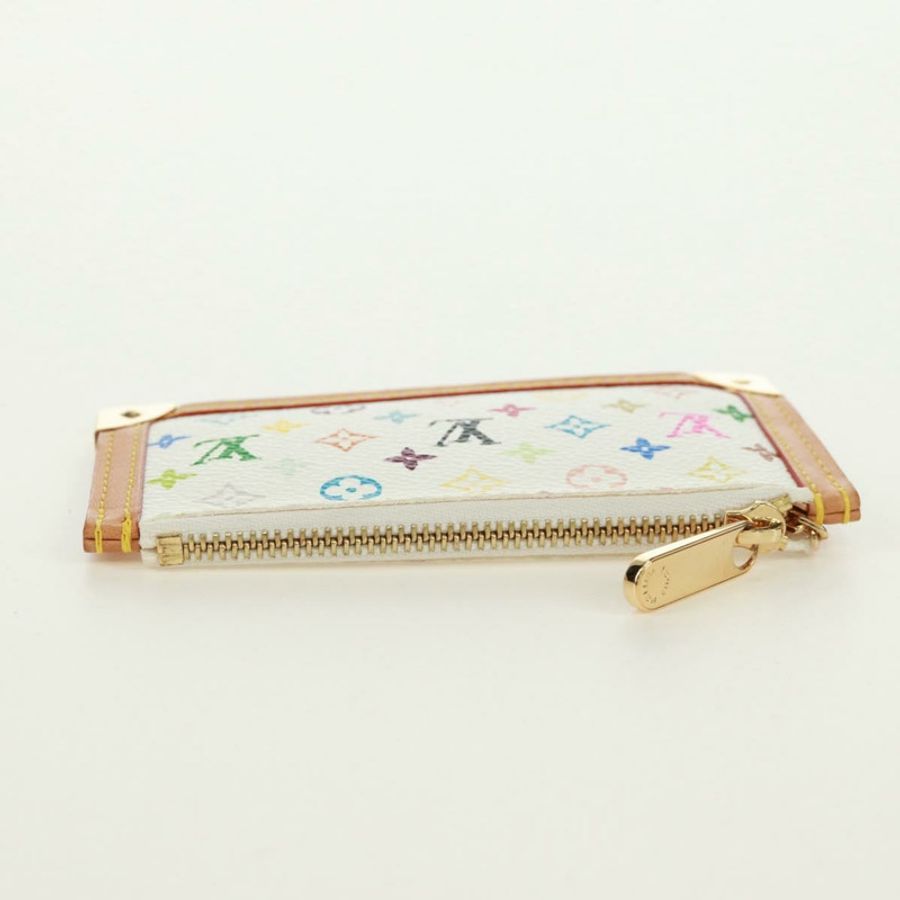 【日本直送】路易威登 (LOUIS VUITTON) 多色 Pochette Cles 零錢包 白色 M92655 LV 正品 171850V-4