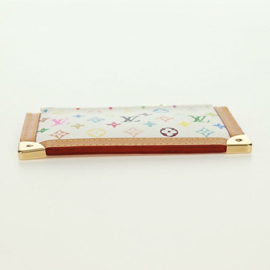 【日本直送】路易威登 (LOUIS VUITTON) 多色 Pochette Cles 零錢包 白色 M92655 LV 正品 171850V-6