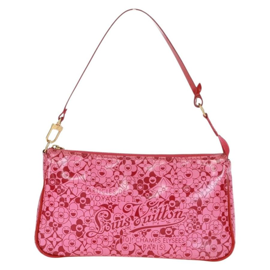 【日本直送】路易威登 Cosmic Blossom Pochette Accessoires 粉紅手拿包 M93166 正品 170877V-12
