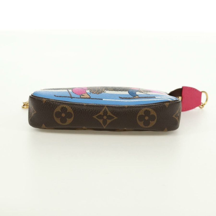 【日本直送】LOUIS VUITTON Monogram 滑雪熊迷你手拿包配件袋 M67769 171332M-4