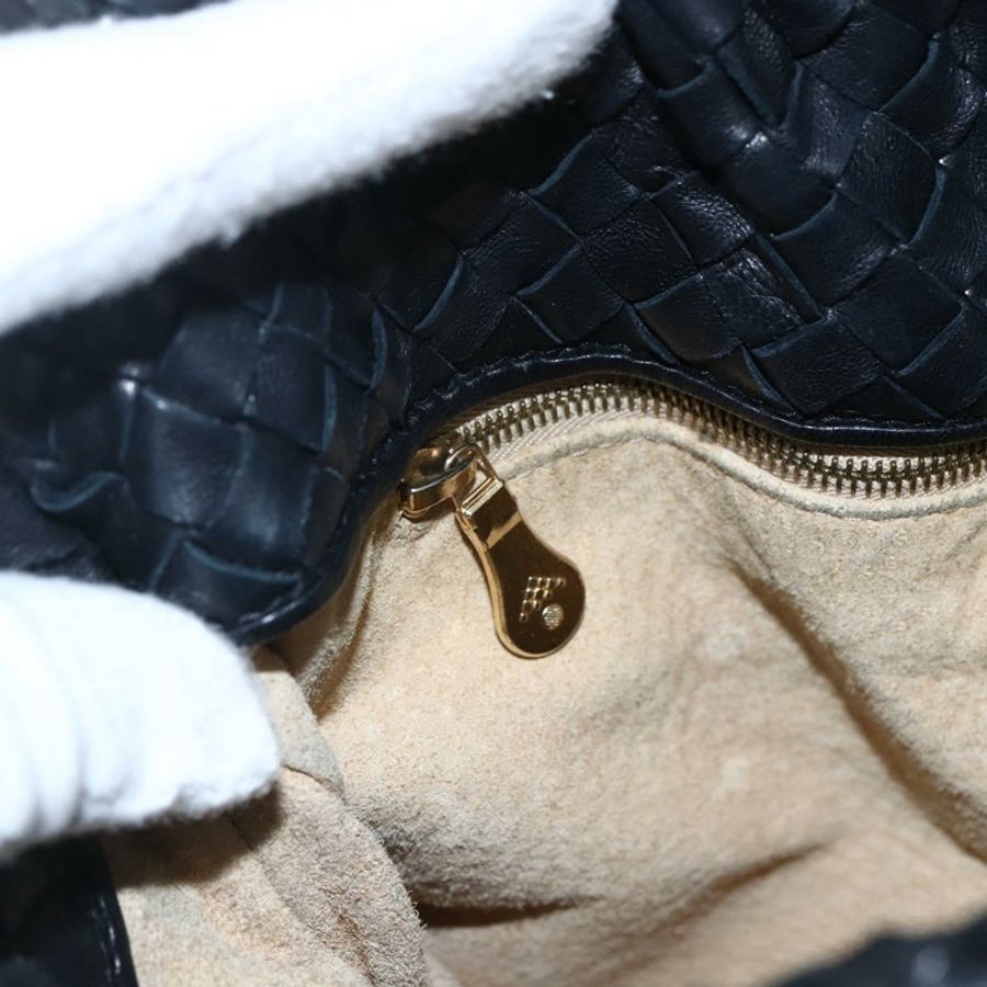 【日本直送】BOTTEGA VENETA INTRECCIATO 皮革肩背包 黑色 金色 正品 ep13348-18