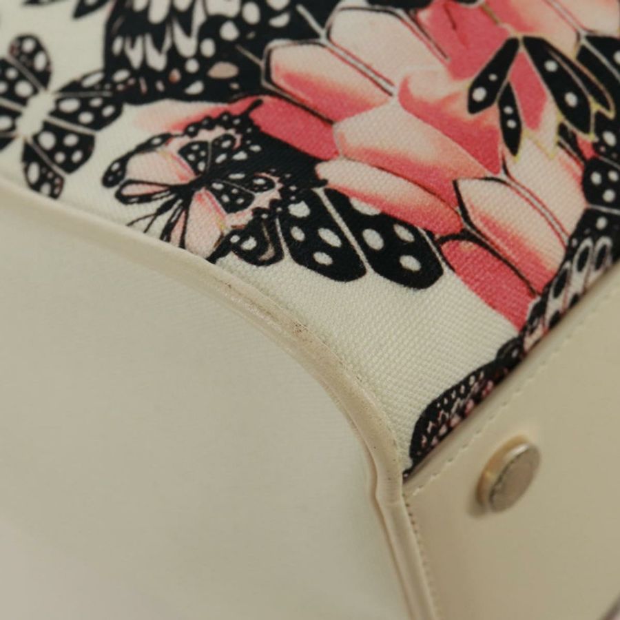 【日本直送】寶格麗 (BVLGARI) 帆布雙肩包 MARY KATRANTZOU 聯名款 白金款 Auth 173206M-18