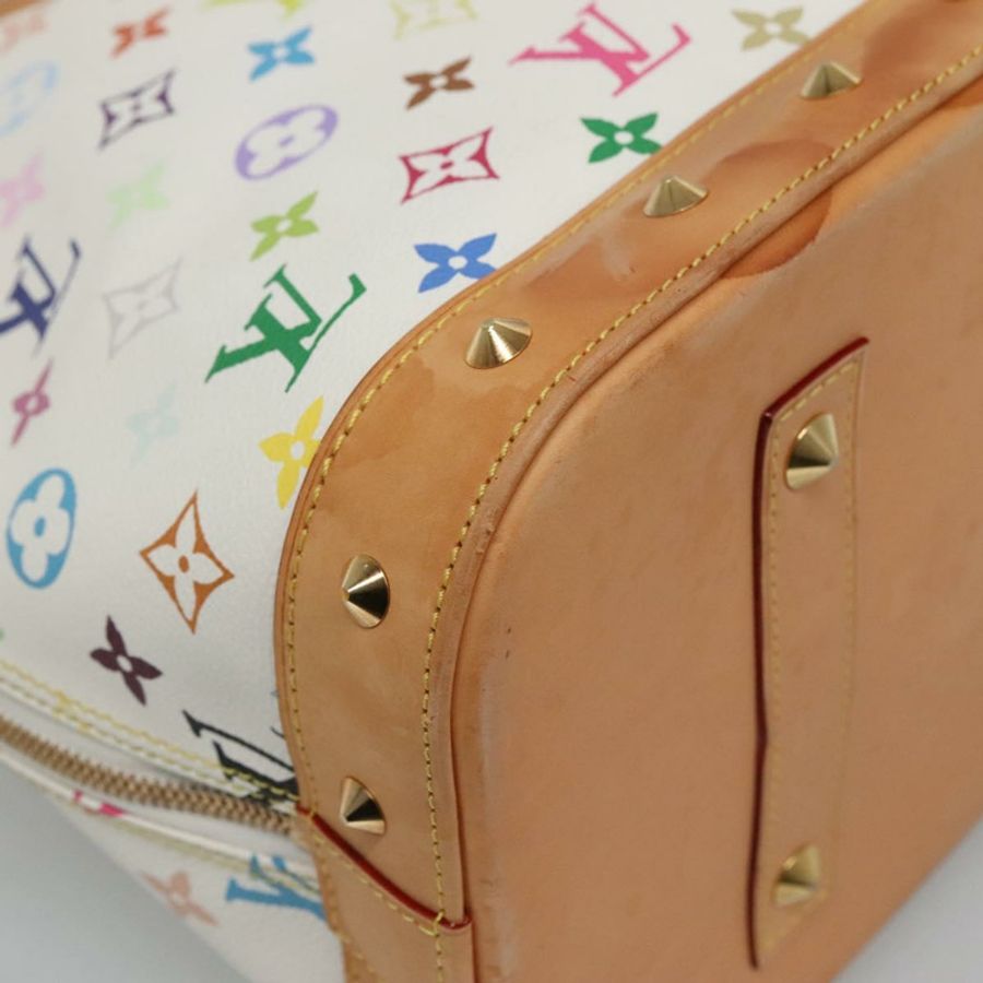 【日本直送】路易威登 Monogram Multicolor Alma GM 手提包 白色 M40441 LV 正品 105944V-8