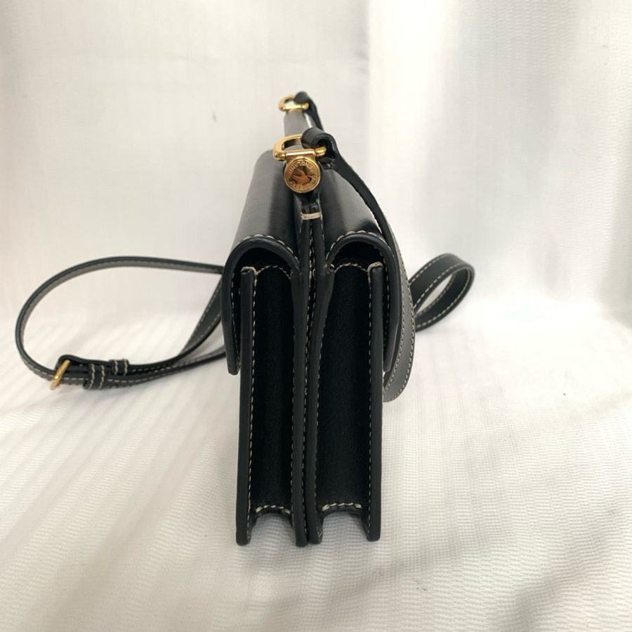 98新 burberry巴寶莉 黑白拼色mini郵差 底長19-3