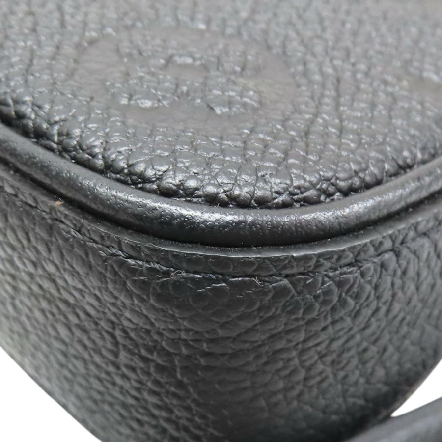 黑色 原花壓紋 牛皮 Easy Pouch O【LOUIS VUITTON LV 路易威登】 M80349-11