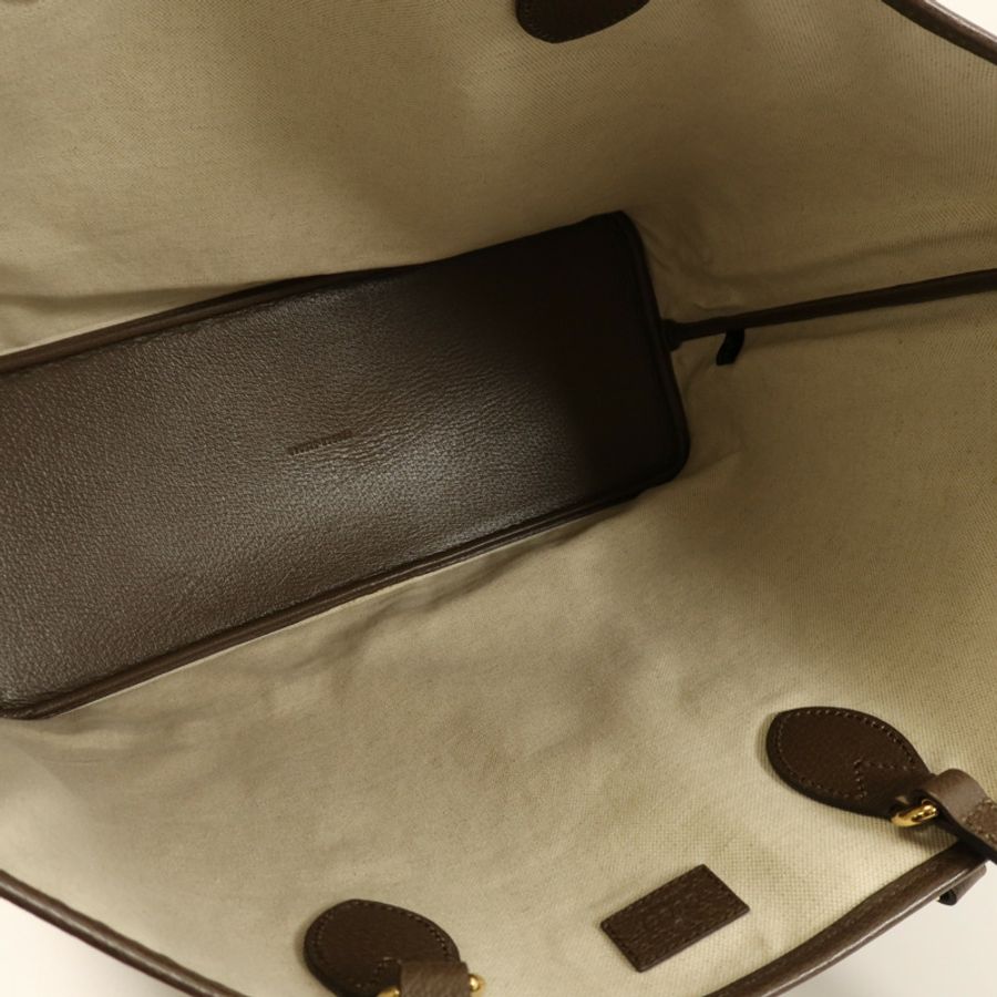 GUCCI 塗層帆布Ophidia GG Tote Bag金扣手挽袋-3
