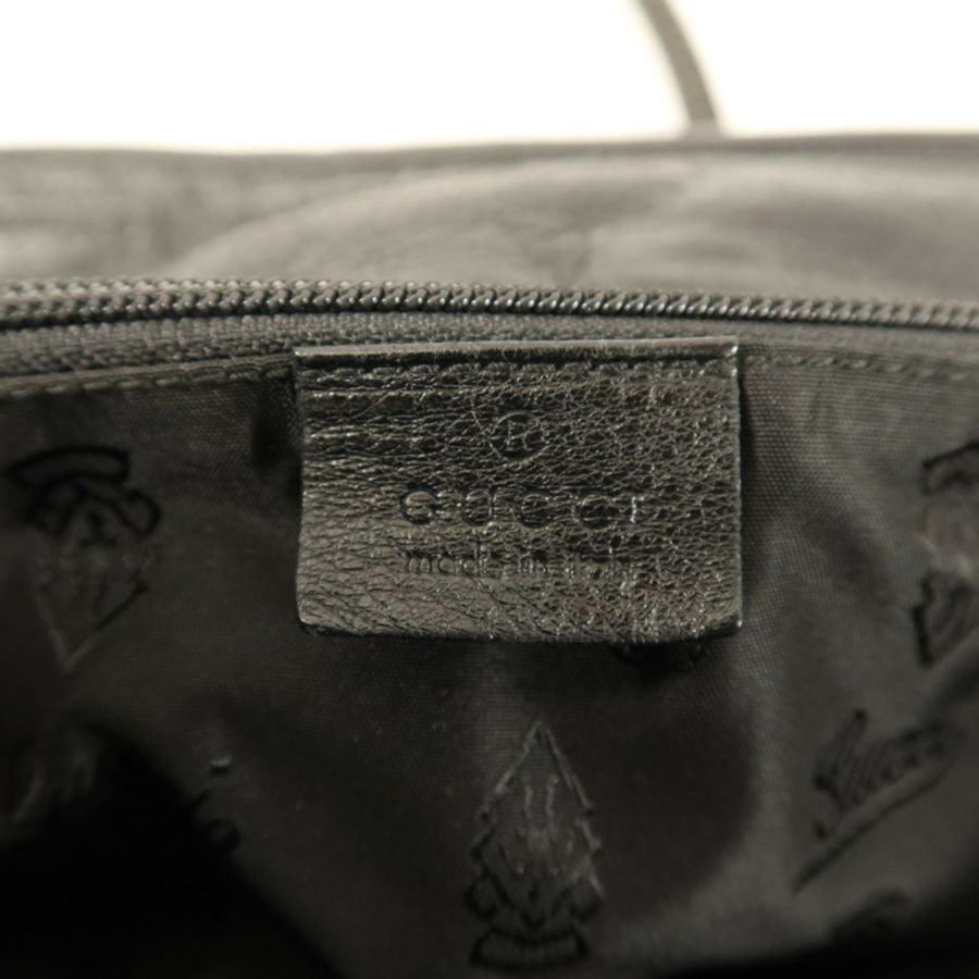 GUCCI Hysteria皮革Duffle Bag銀扣肩背袋-6