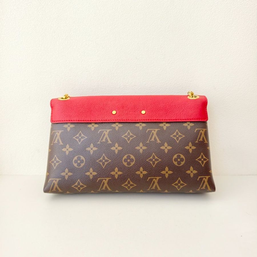 lv路易威登/Louis Vuitton 老花紅蓋斜挎單肩包 尺寸: 27x3x17 cm 98新-6