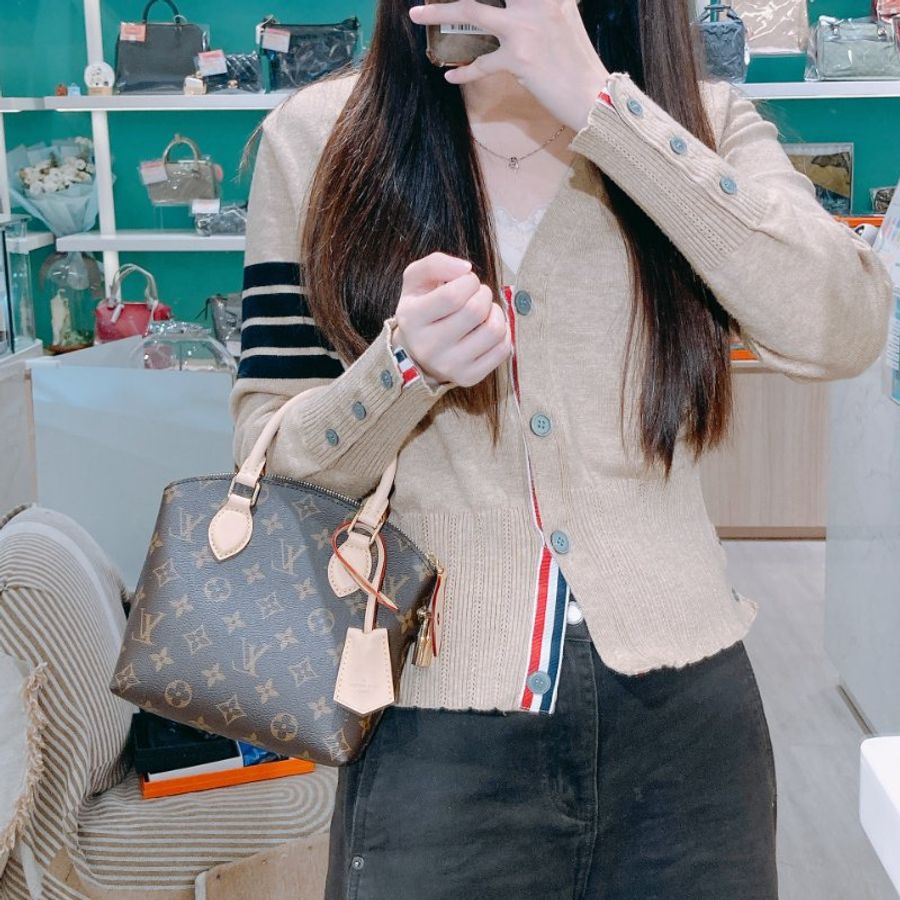 TW4743 Louis Vuitton 路易威登 BB M12019 Monogram Canvans Brown #NFC 經典老花色 手提包 全新-1