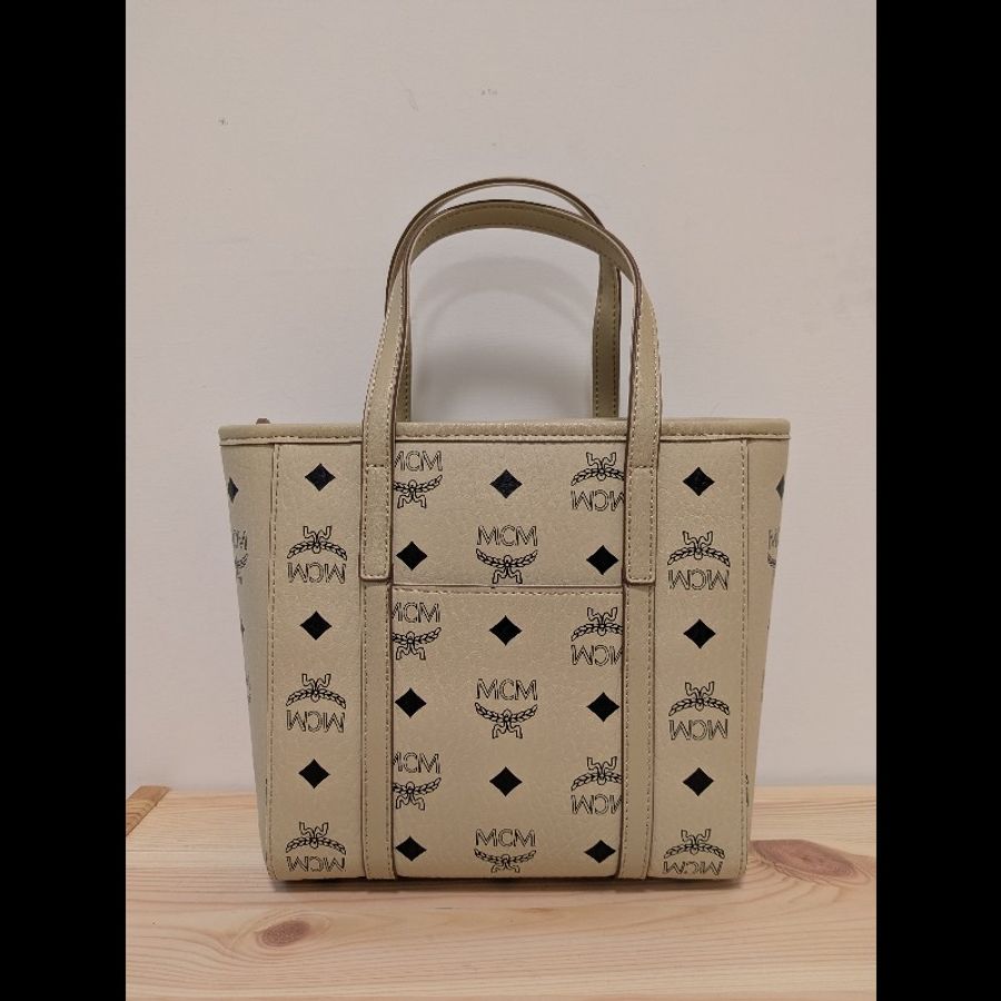 MCM Toni Visetos 頂部拉鍊購物袋(mini)-2