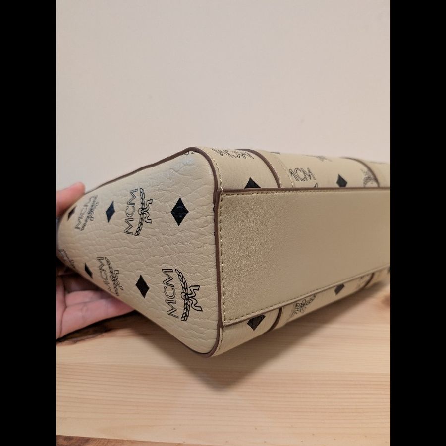 MCM Toni Visetos 頂部拉鍊購物袋(mini)-7