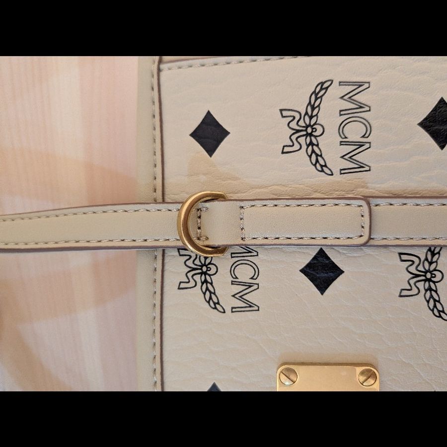 MCM Toni Visetos 頂部拉鍊購物袋(mini)-16
