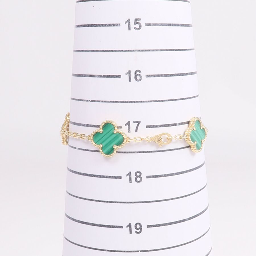Van Cleef & Arpels 18K黃金Vintage Alhambra手鏈-10