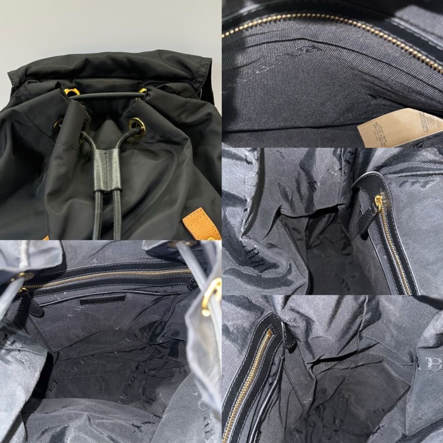 BURBERRY 巴寶莉 黑色尼龍後背包-5