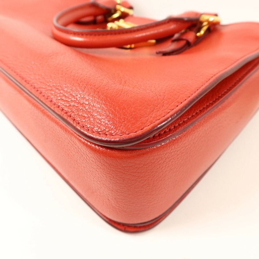 Miu Miu 牛皮皮革2 Way Shoulder金扣手挽肩背兩用袋-11