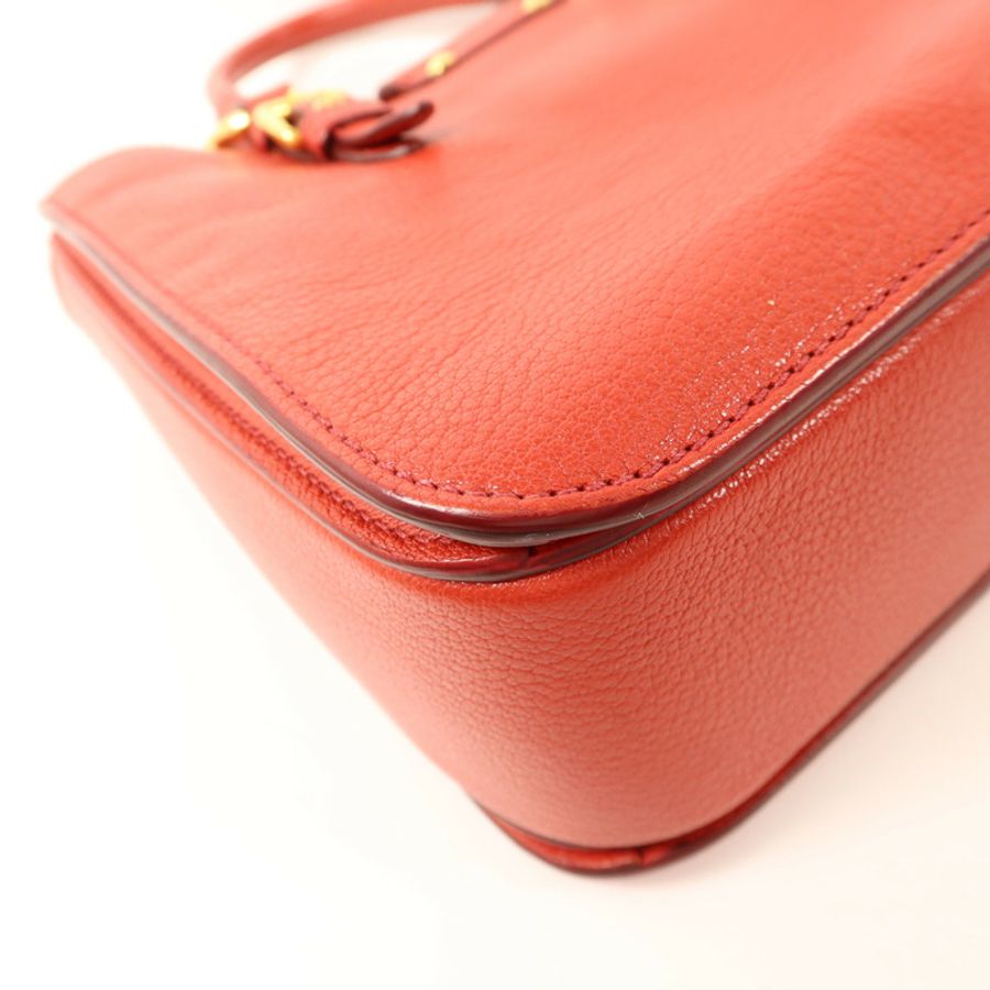 Miu Miu 牛皮皮革2 Way Shoulder金扣手挽肩背兩用袋-14