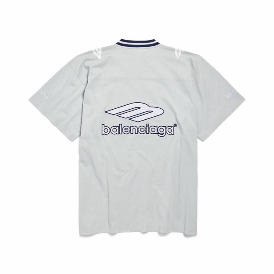 Balenciaga 男士 3b 足球 V 領 T 恤XXS XS S M L XL XXL-1