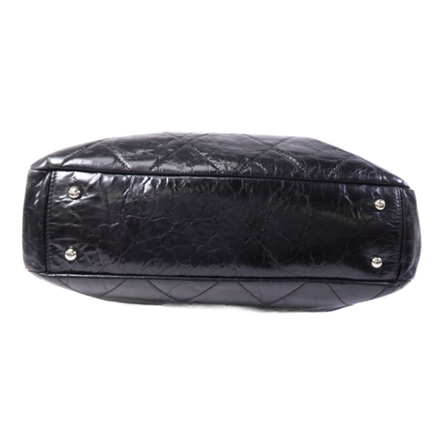 CHANEL 牛皮皮革Portobello Tote銀扣鏈帶肩背袋-3