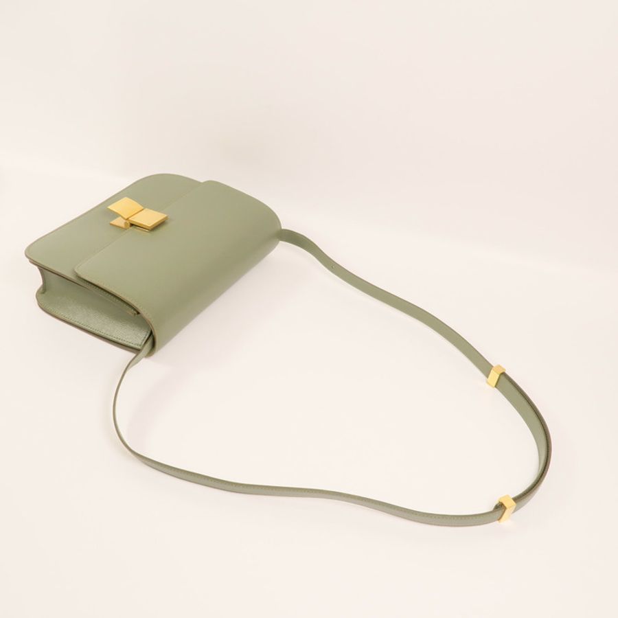 CELINE 牛皮皮革Classic Box金扣肩背袋-7