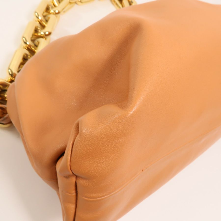 BOTTEGA VENETA 牛皮皮革Chain Shoulder Bag金扣鏈帶肩背袋-10