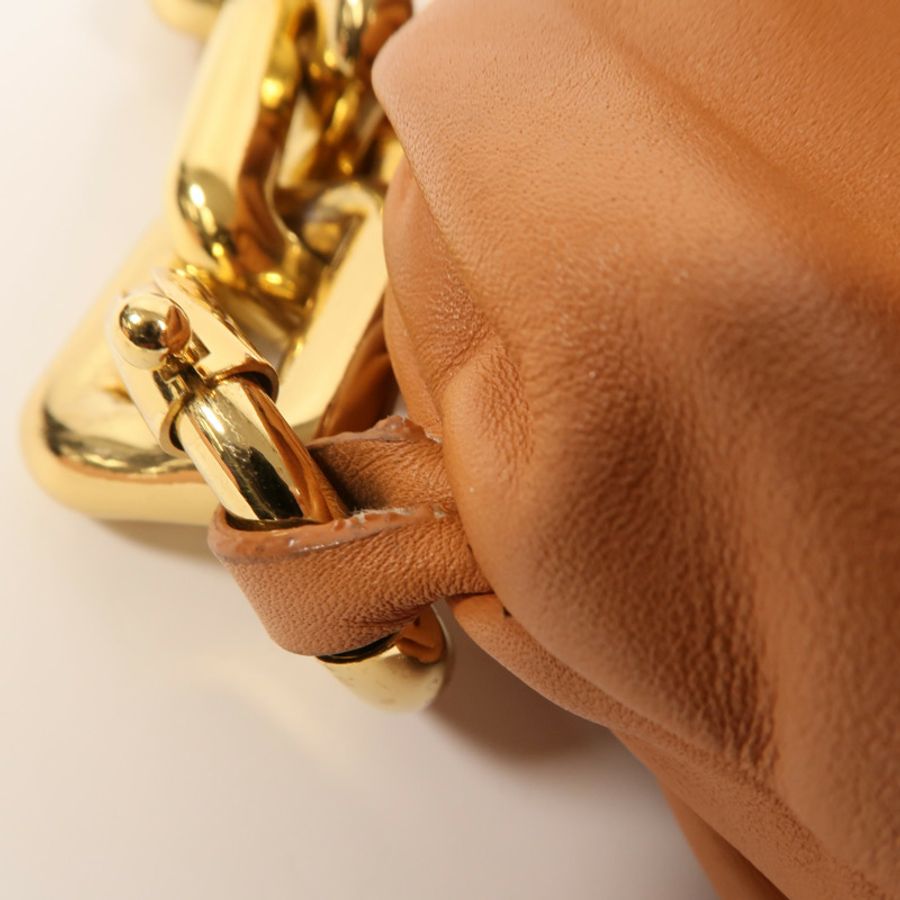 BOTTEGA VENETA 牛皮皮革Chain Shoulder Bag金扣鏈帶肩背袋-13
