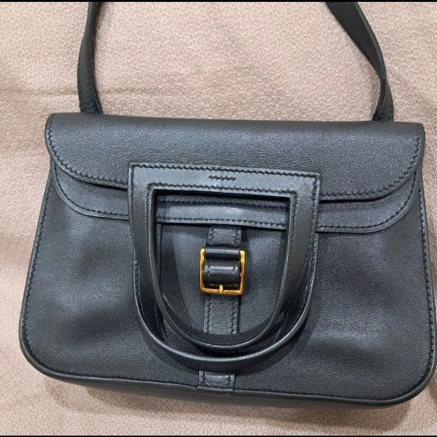 Hermes Halzan mini 黑金 SWIFT皮
黑色金扣-17
