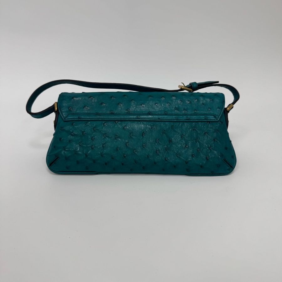 Gucci 竹節細節鴕鳥皮肩背包-2