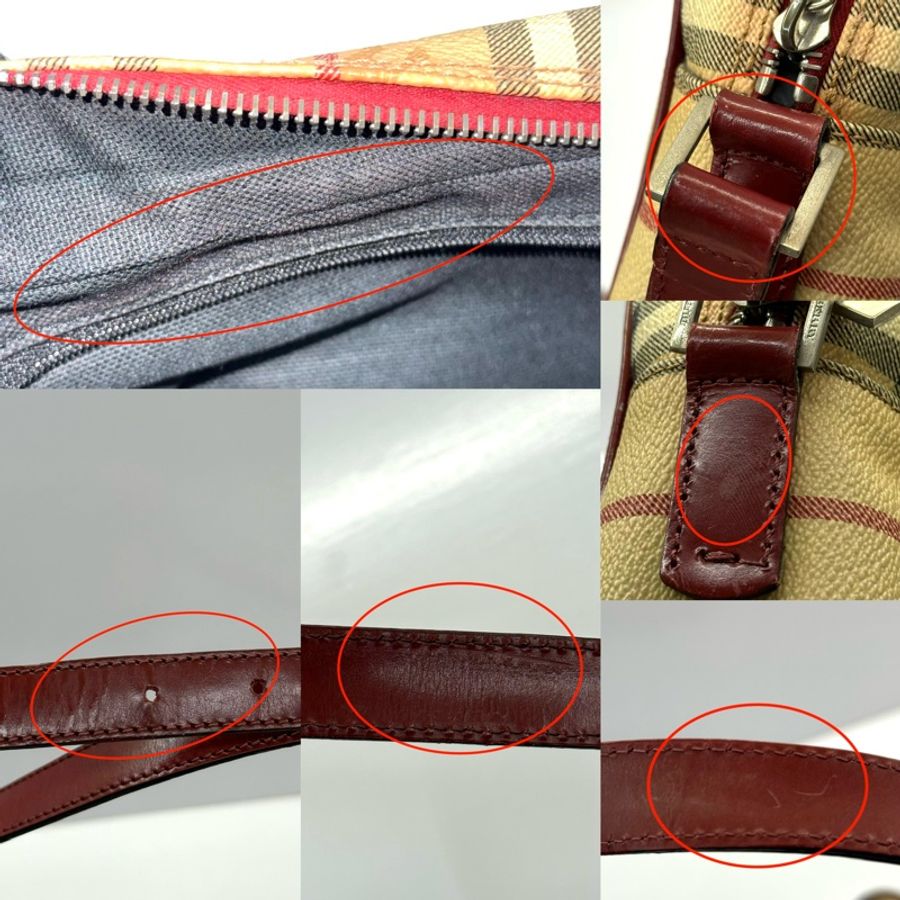 BURBERRY 巴寶莉 經典PVC格紋斜背包 HAYMARKET CHECK T-03-1-7