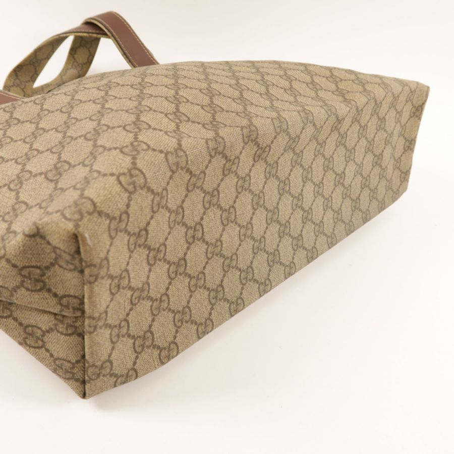 GUCCI 塗層帆布Tote bag金扣手挽袋-4