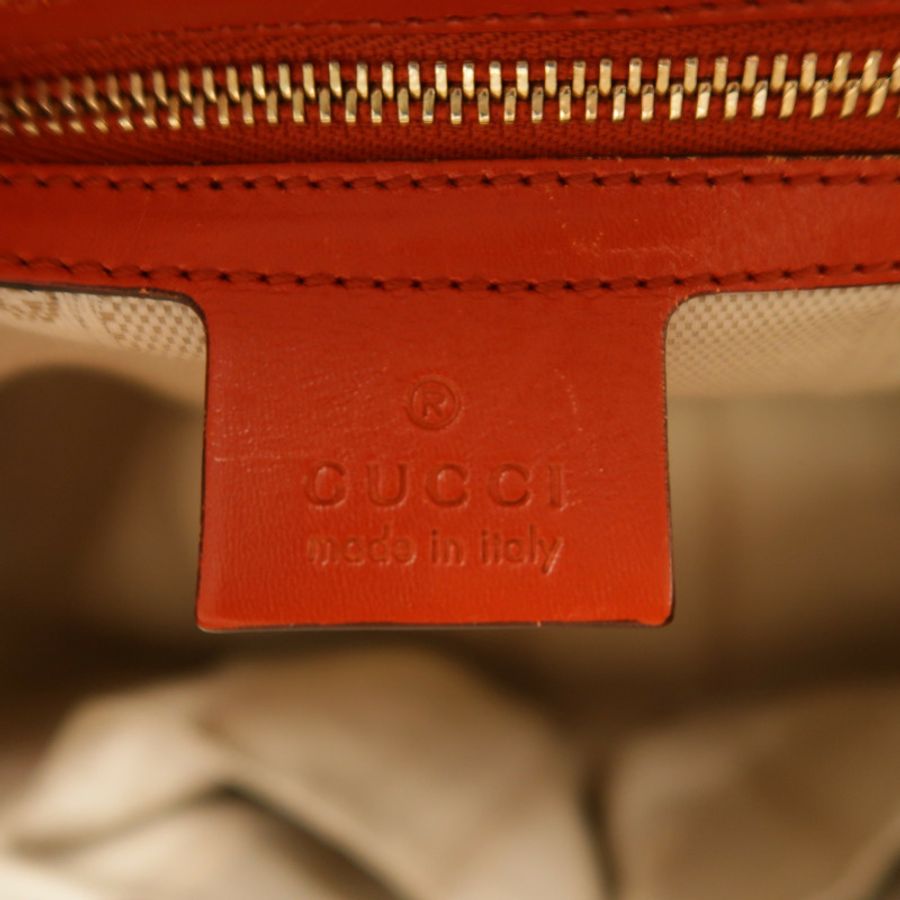 GUCCI 牛皮皮革2 Way Shoulder銀扣手挽肩背兩用袋-5