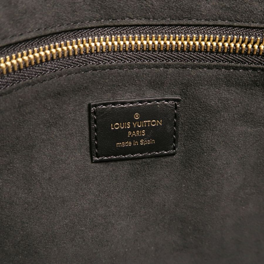 LOUIS VUITTON Monogram Empreinte Neverfull MM金扣手挽袋-5