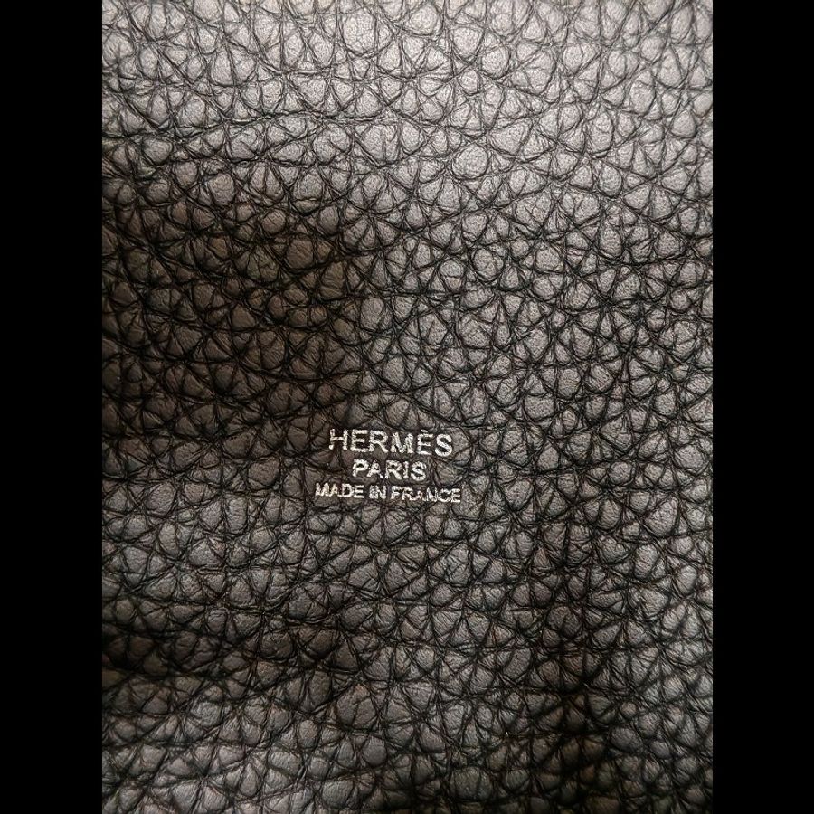 Hermes Picotin 18 黑銀 菜籃子-15