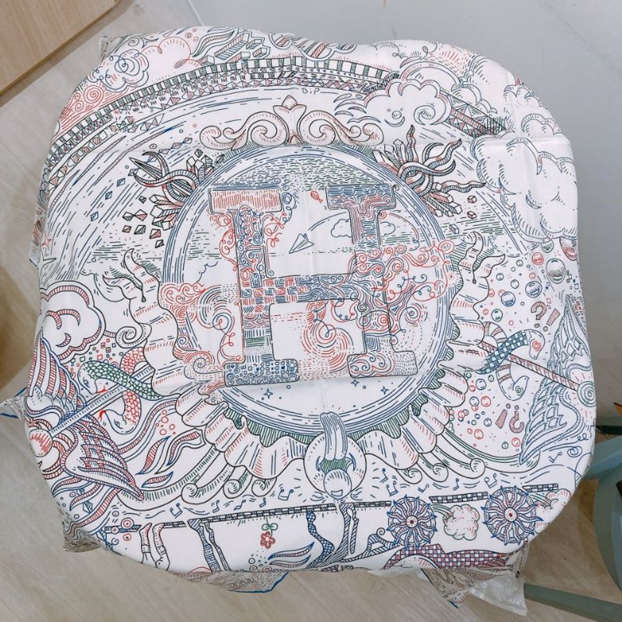 TW4746 Hermes 愛馬仕 90cm方巾 H標誌 Please Hold The Line 90x90cm Scarf Blanc/Blue-0