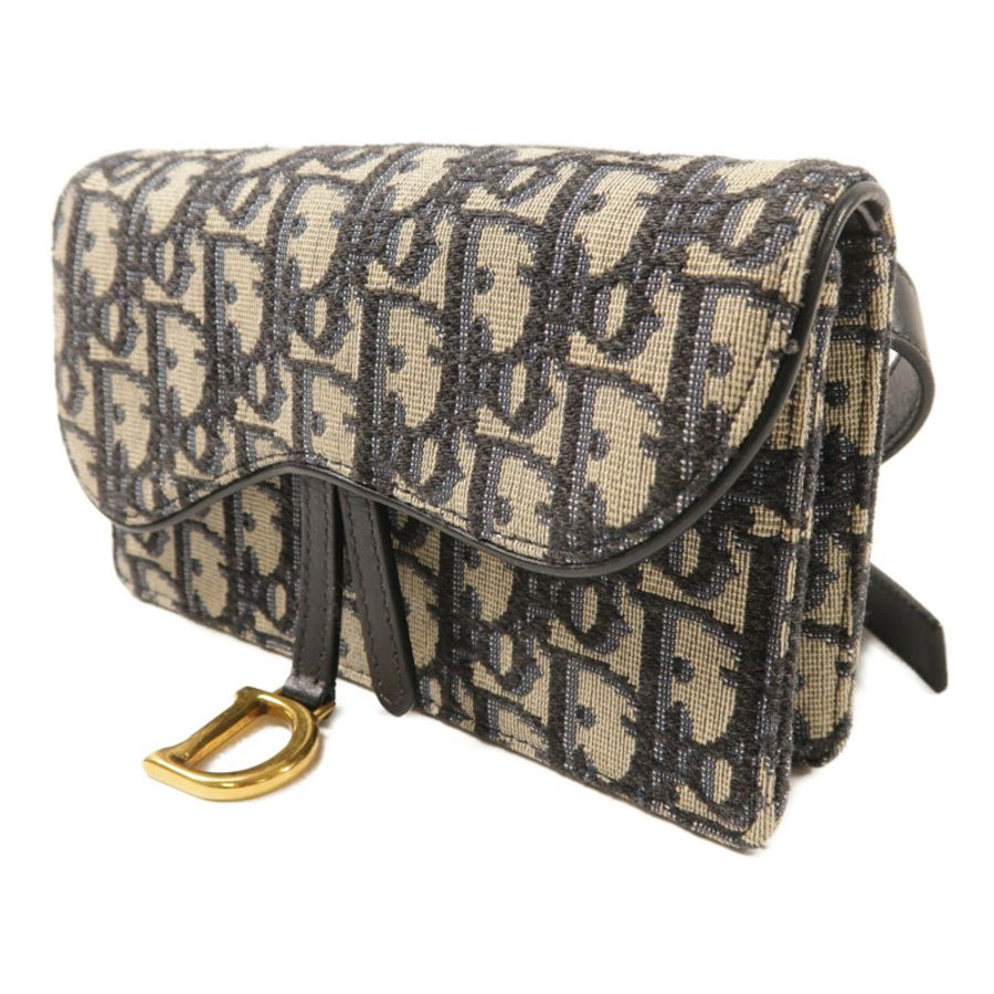 Dior 帆布Saddle Belt Bag金扣腰包-2