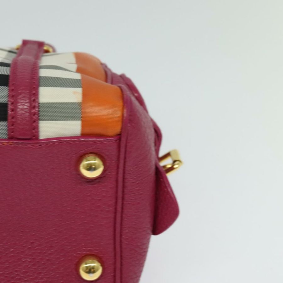【日本直送】BURBERRY Nova 格紋手提包帆布兩用米色金色正品 118645V-13