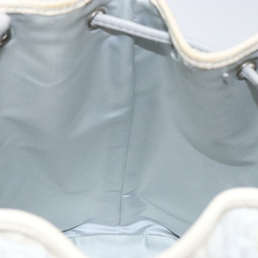 【日本直送】Christian Dior Trotter帆布浪漫單肩包 PVC 白色銀色 正品 133156V-18
