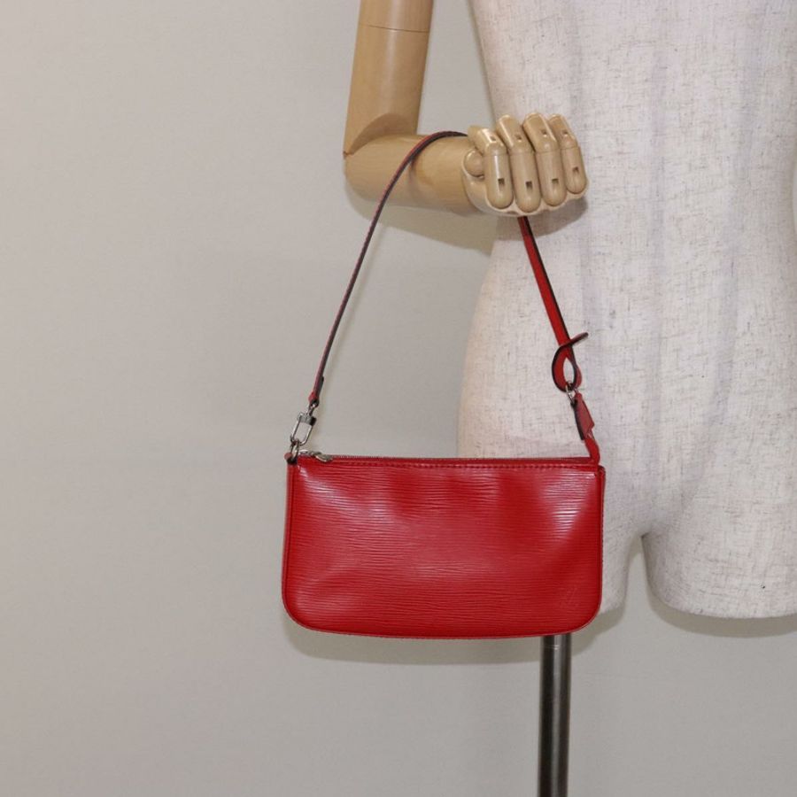 【日本直送】路易威登 Epi Pochette 配件袋 紅色 M52947 LV 正品 141595V-22