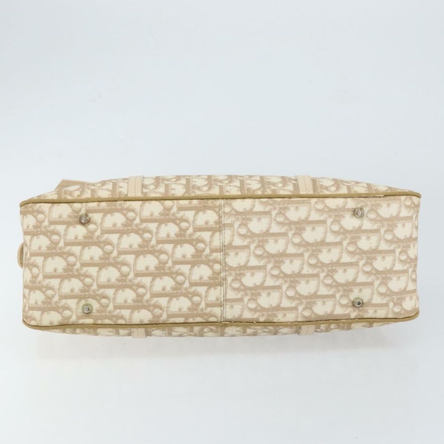 【日本直送】Christian Dior Trotter帆布浪漫手提包 PVC 米色銀色 正品 150070V-8