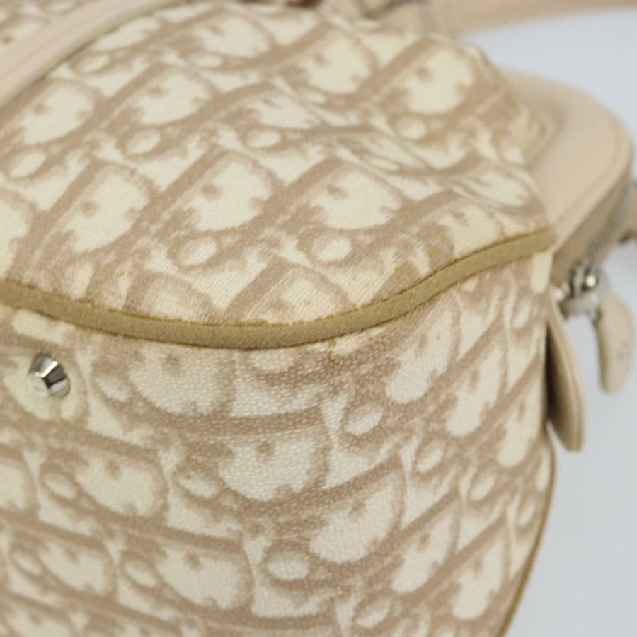 【日本直送】Christian Dior Trotter帆布浪漫手提包 PVC 米色銀色 正品 150070V-11